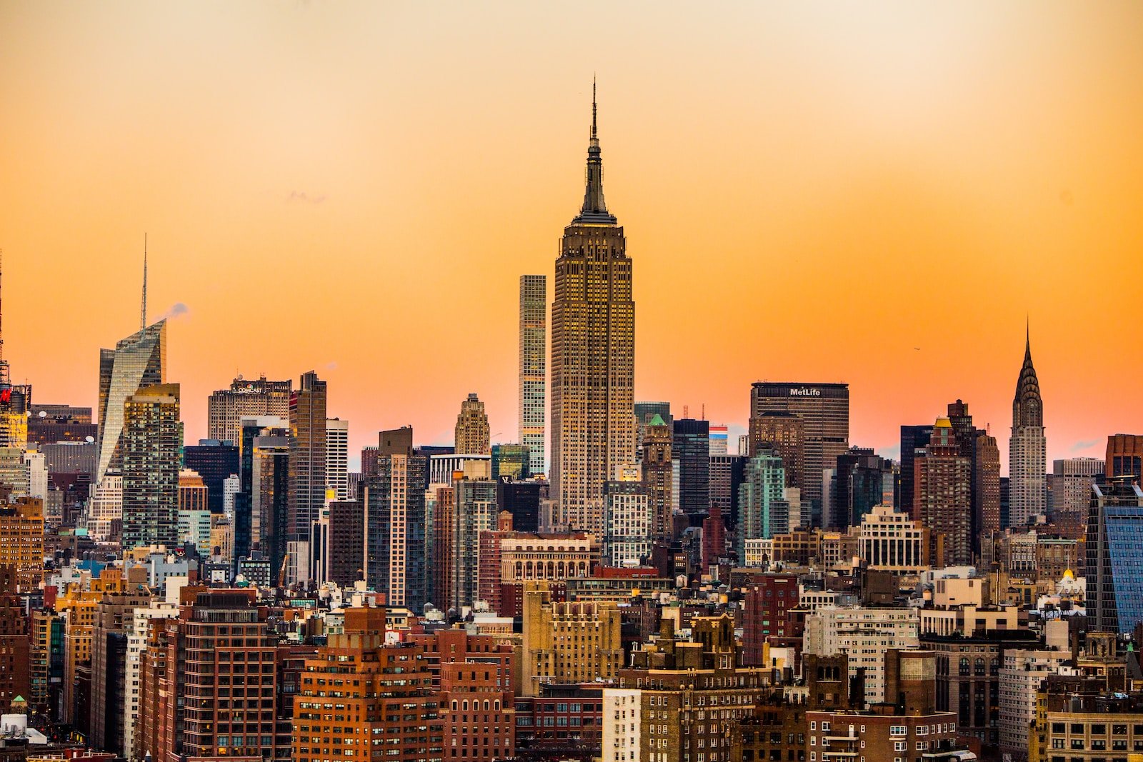 Landschaftsfoto des New Yorker Empire State Building